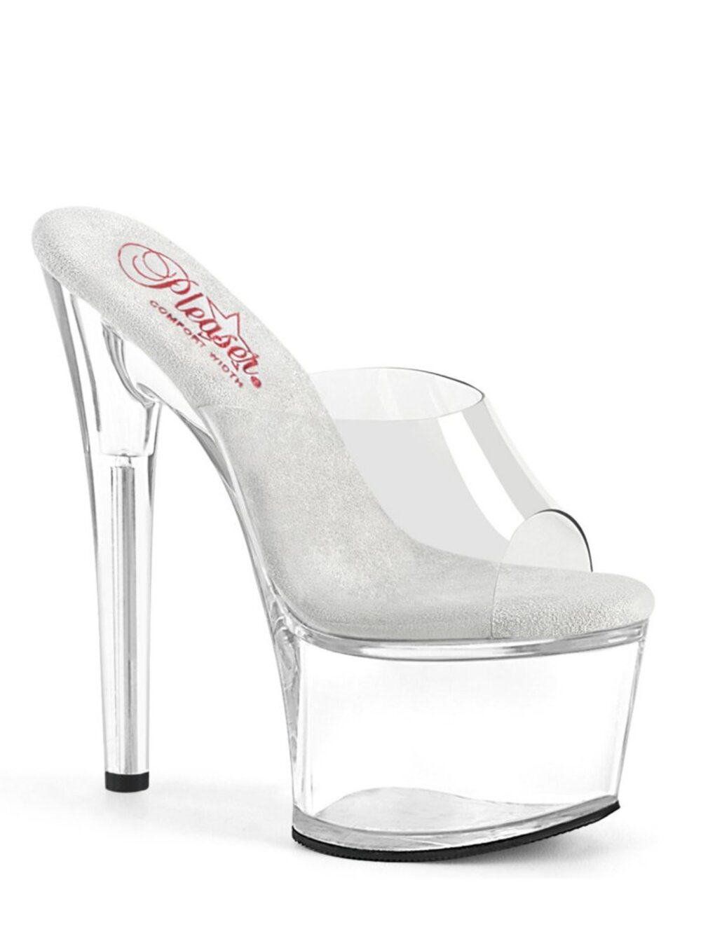 Pleaser Passion 701 Clear Platform Heels